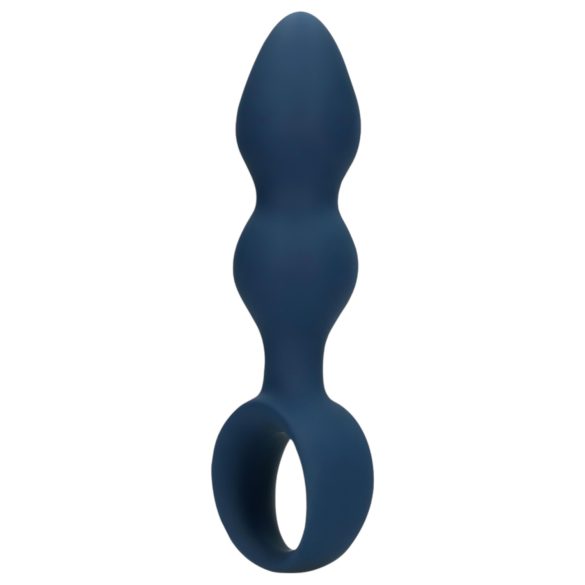 Loveline - plug anale con anello - grande - blu