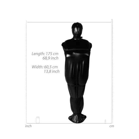 Ouch! Xtreme Body Bag - sacco costrittivo BDSM - nero