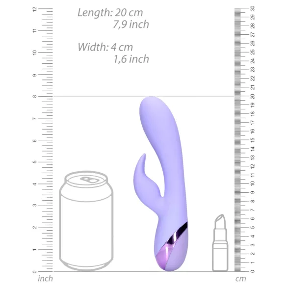 Loveline - vibratore rabbit clitoride ricaricabile - silicone viola