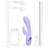 Loveline - vibratore rabbit clitoride ricaricabile - silicone viola