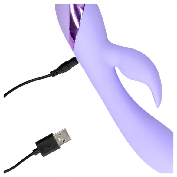 Loveline - vibratore rabbit clitoride ricaricabile - silicone viola