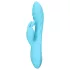 Loveline - vibratore rabbit impermeabile con stimolatore clitorideo - blu