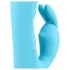 Loveline - vibratore rabbit impermeabile con stimolatore clitorideo - blu