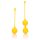 Loveline - Set di Geisha in silicone a 2 pezzi (giallo)
