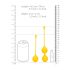 Loveline - Set di Geisha in silicone a 2 pezzi (giallo)