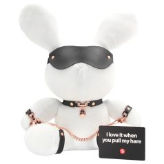   Bondage Rabbit - maschera BDSM con orecchie da coniglio - bianco