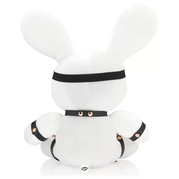 Bondage Rabbit - maschera BDSM con orecchie da coniglio - bianco