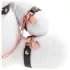 Bondage Rabbit - maschera BDSM con orecchie da coniglio - bianco