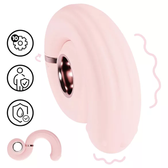 Loveline Perles - vibratore punto G con perle - silicone rosa