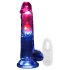 REALROCK - vibratore realistico con testicoli - luminoso - 20 cm