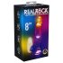 REALROCK - vibratore realistico con testicoli - luminoso - 20 cm