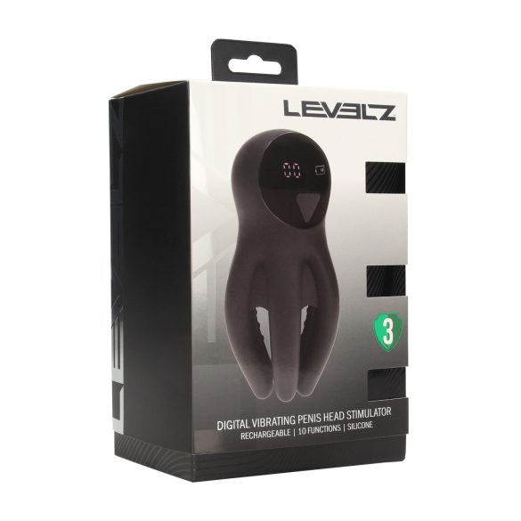 Levelz - vibratore per glande digitale - nero