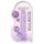 RealRock - dildo realistico trasparente - viola 17cm