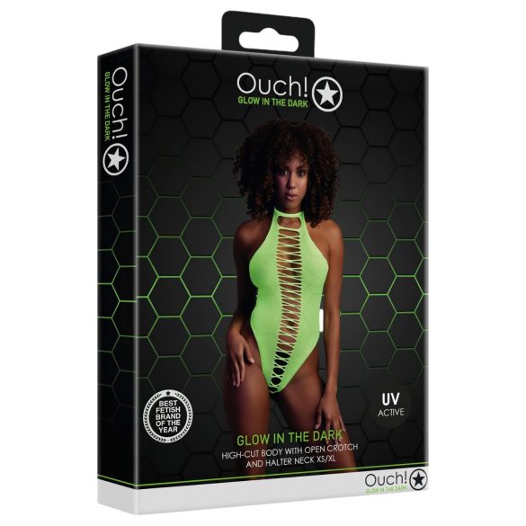 Ouch! - body intimo aperto - fosforescente - neon verde