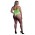 Ouch! - Body al neon verde con effetto cinghie fosforescenti