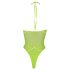 Ouch! - Body al neon verde con effetto cinghie fosforescenti