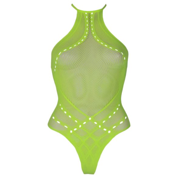 Ouch! - body effetto fluorescente con spalline - neon verde