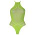 Ouch! - Body al neon verde con effetto cinghie fosforescenti