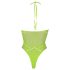 Ouch! - Body al neon verde con effetto cinghie fosforescenti