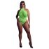 Ouch! - body effetto fluorescente con spalline - neon verde - XL-4XL