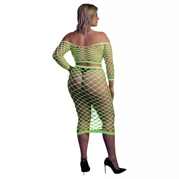 Ouch! - completo gonna e top fosforescenti - neon verde