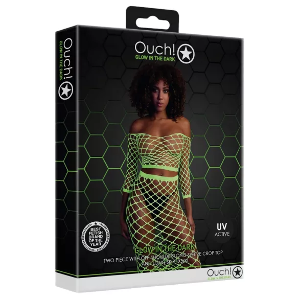 Ouch! - completo gonna e top fosforescenti - neon verde