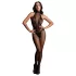 Le Désir - body in rete e pizzo - nero - taglia S-XL