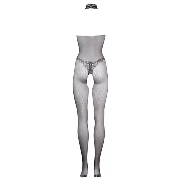 Le Désir - body in rete e pizzo - nero - taglia S-XL