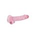 RealRock - dildo realistico trasparente - rosa 17cm