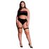 Le Désir Plus Size - set lingerie 3 pezzi - nero - XL-4XL