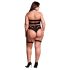 Le Désir Plus Size - set lingerie 3 pezzi - nero - XL-4XL