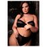 Le Désir Plus Size - set lingerie 3 pezzi - nero - XL-4XL
