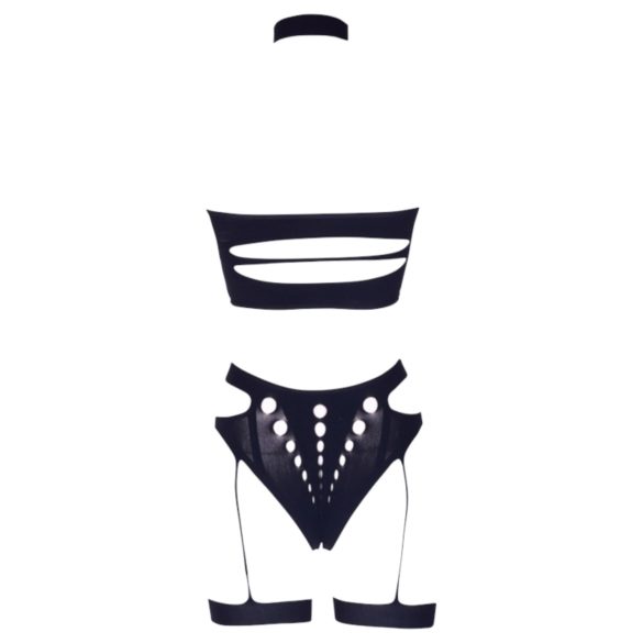 Le Désir Plus Size - set lingerie 3 pezzi - nero - XL-4XL