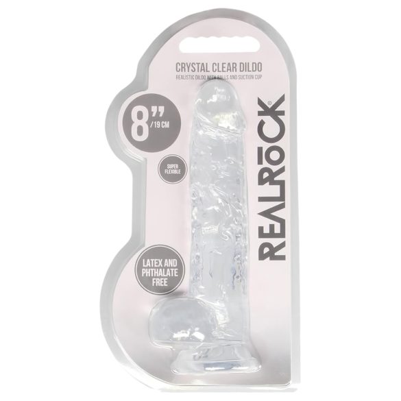 RealRock - dildo realistico trasparente - 19cm