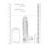 RealRock - dildo realistico trasparente - 19cm
