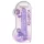 RealRock - dildo realistico trasparente - viola 22 cm