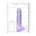 RealRock - dildo realistico trasparente - viola 22 cm