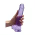 RealRock - dildo realistico trasparente - viola 22 cm