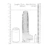 RealRock - dildo realistico trasparente - 22 cm
