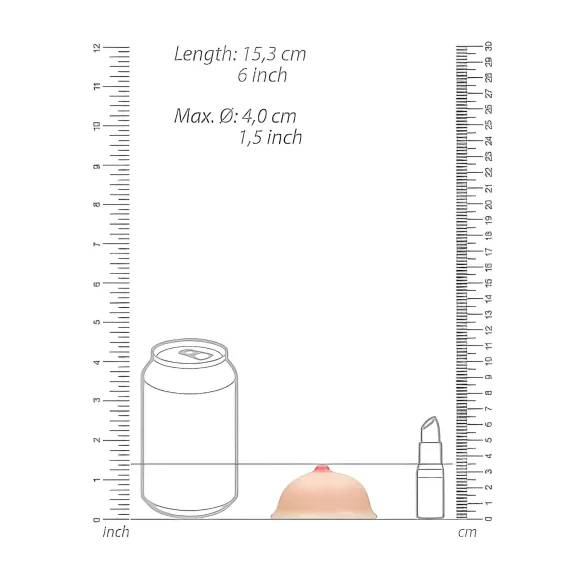 Titty - sapone forma seno - naturale 95g