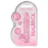 RealRock - dildo realistico trasparente - rosa 15cm