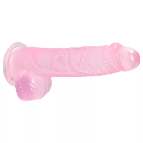 RealRock - dildo realistico trasparente - rosa 15cm