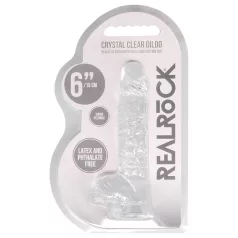 RealRock - dildo realistico - trasparente 15cm