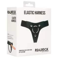 RealRock Elastic - slip per strap-on - nero