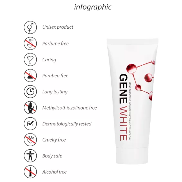 Pharmquests Gene White - crema schiarente pelle - 100ml