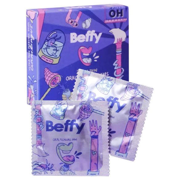 Beffy - preservativo orale ultra sottile - confezione da 2