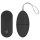 Easytoys - Uovo vibrante nero con 7 ritmi e telecomando