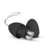 Easytoys - Uovo vibrante nero con 7 ritmi e telecomando