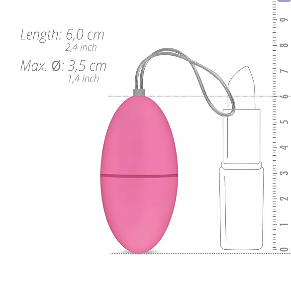 Easytoys - ovetto vibrante wireless 7 modalità - silicone rosa