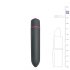 Easytoys Bullet - Vibratore a Bacchetta Impermeabile (Nero)